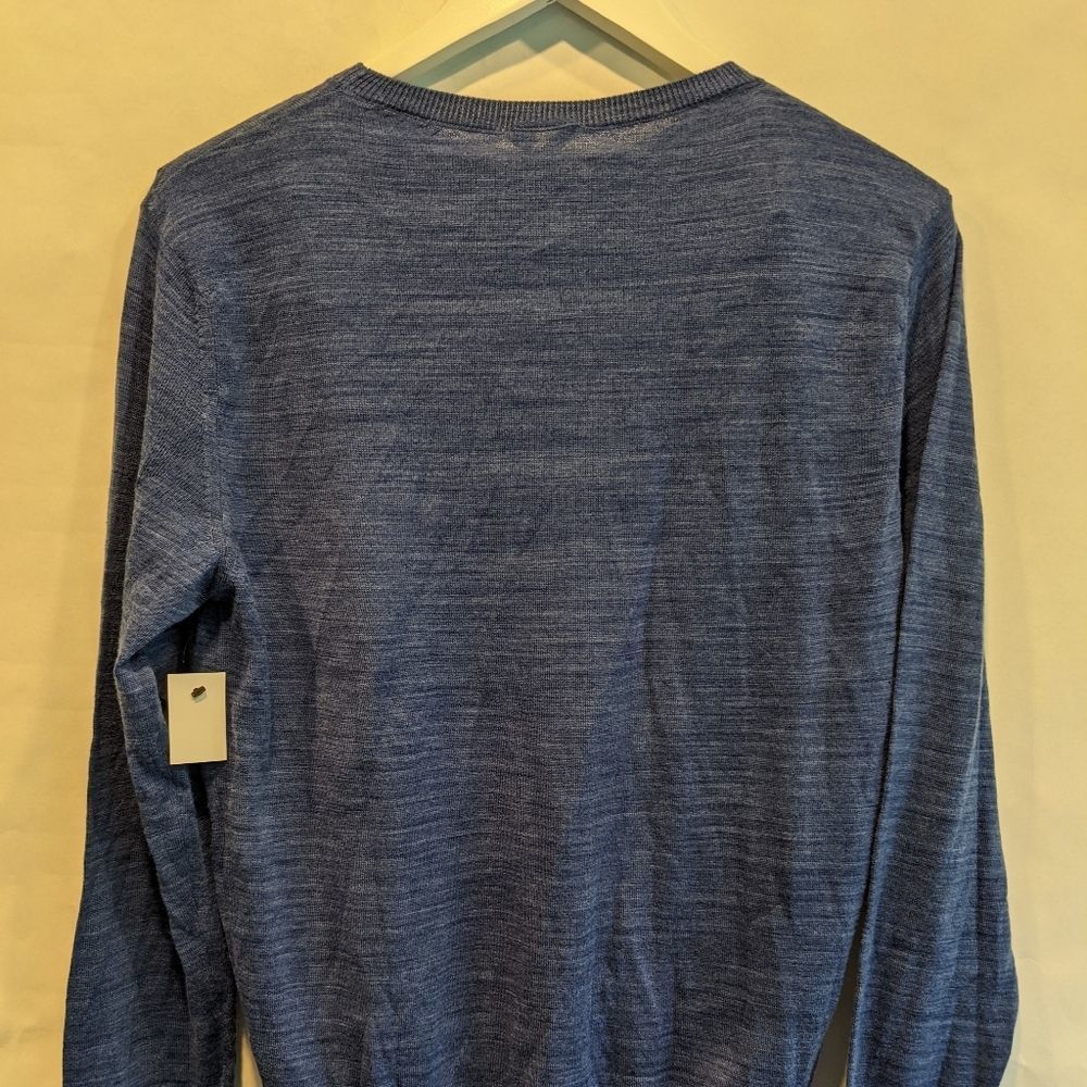 A.p.c. Heathered blue merino wool sweater S BNWT - Picture 6 of 8
